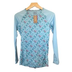 NWT Patagonia Capilene Midweight Crew Long Sleeve Blue Womens